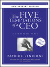 The Five Temptations of a CEO